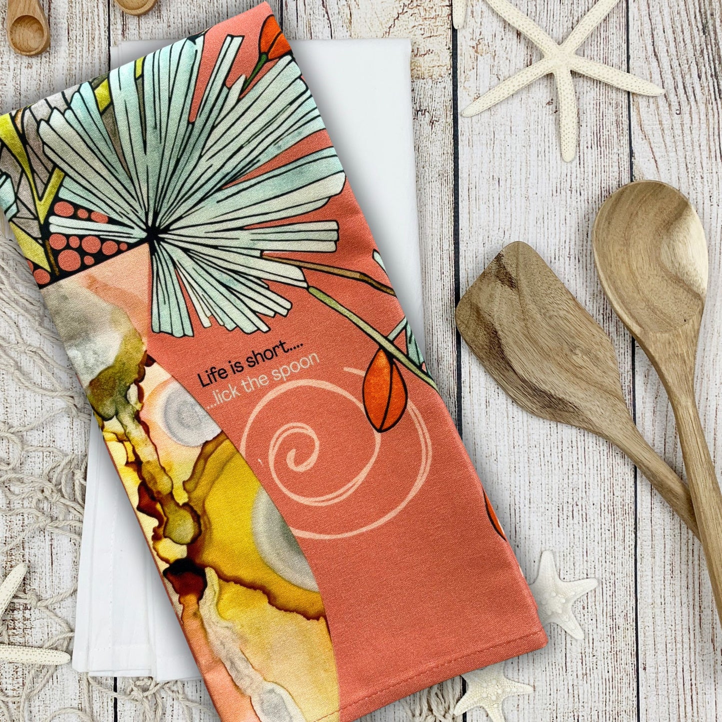 Terracotta Pose Tea Towel