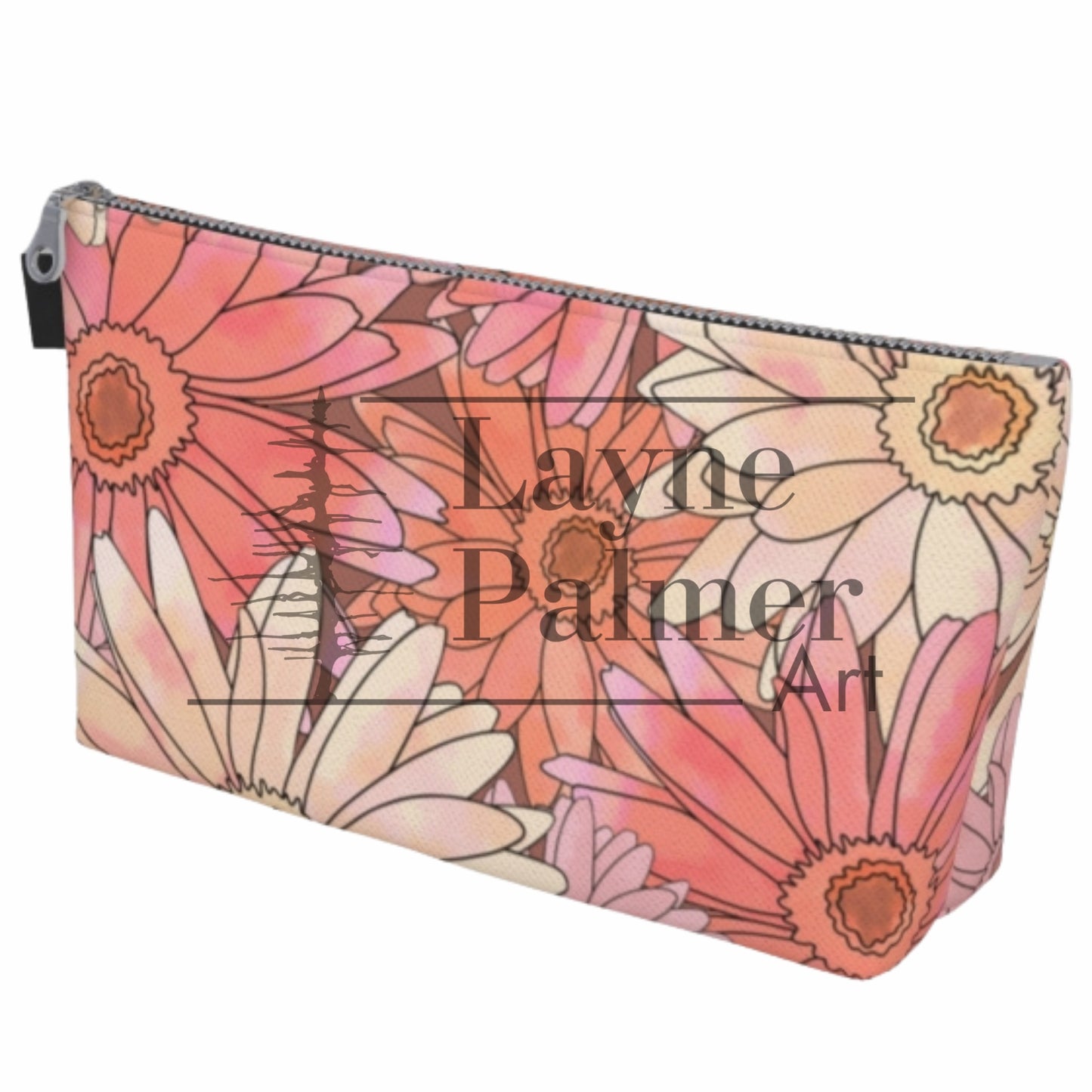 Blushing Daisy Makeup Tote