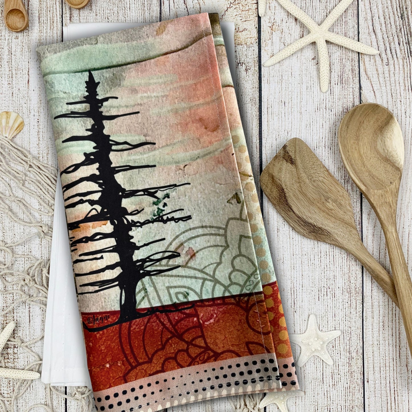 Skyfall Tree Tea Towel