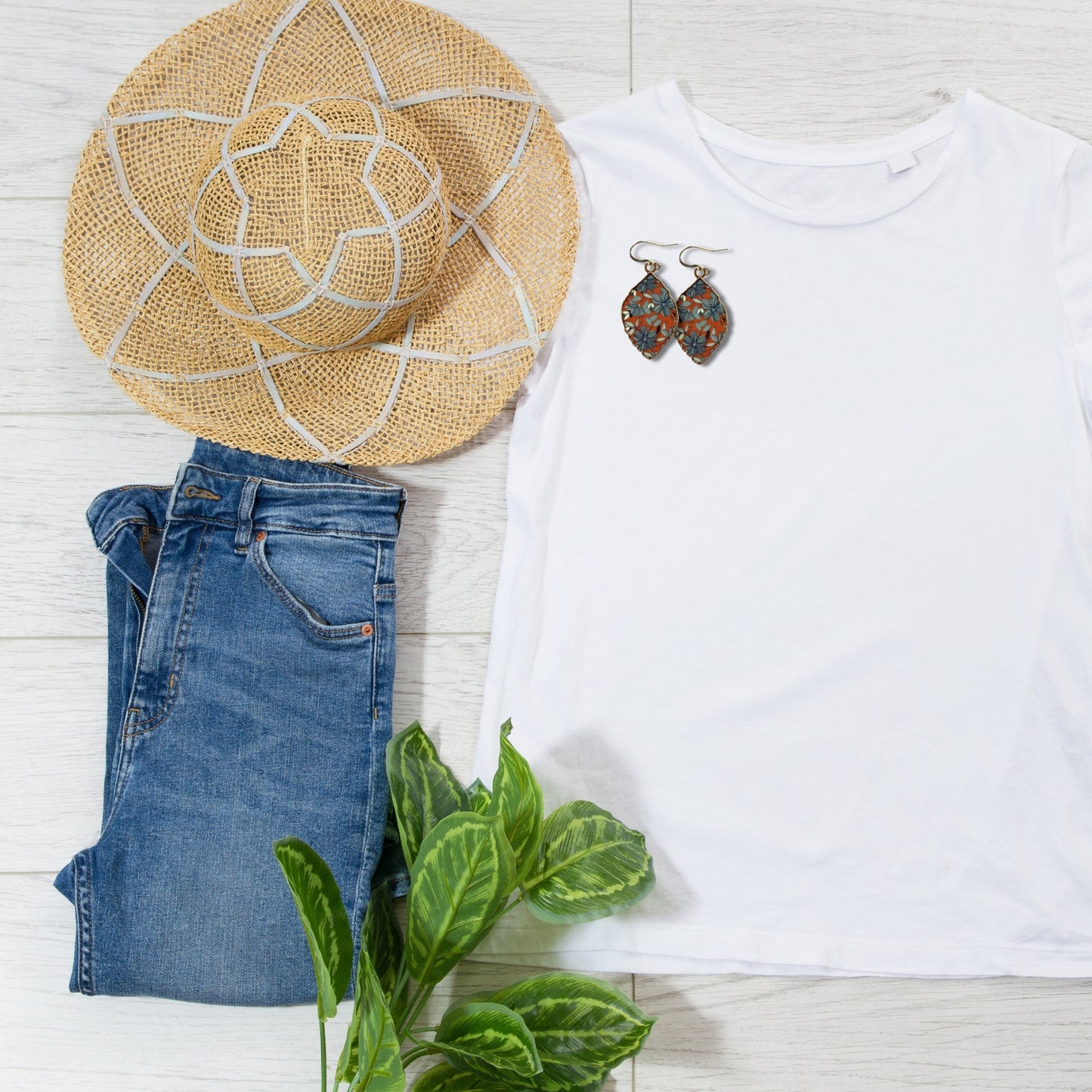 Desert Denim Earrings