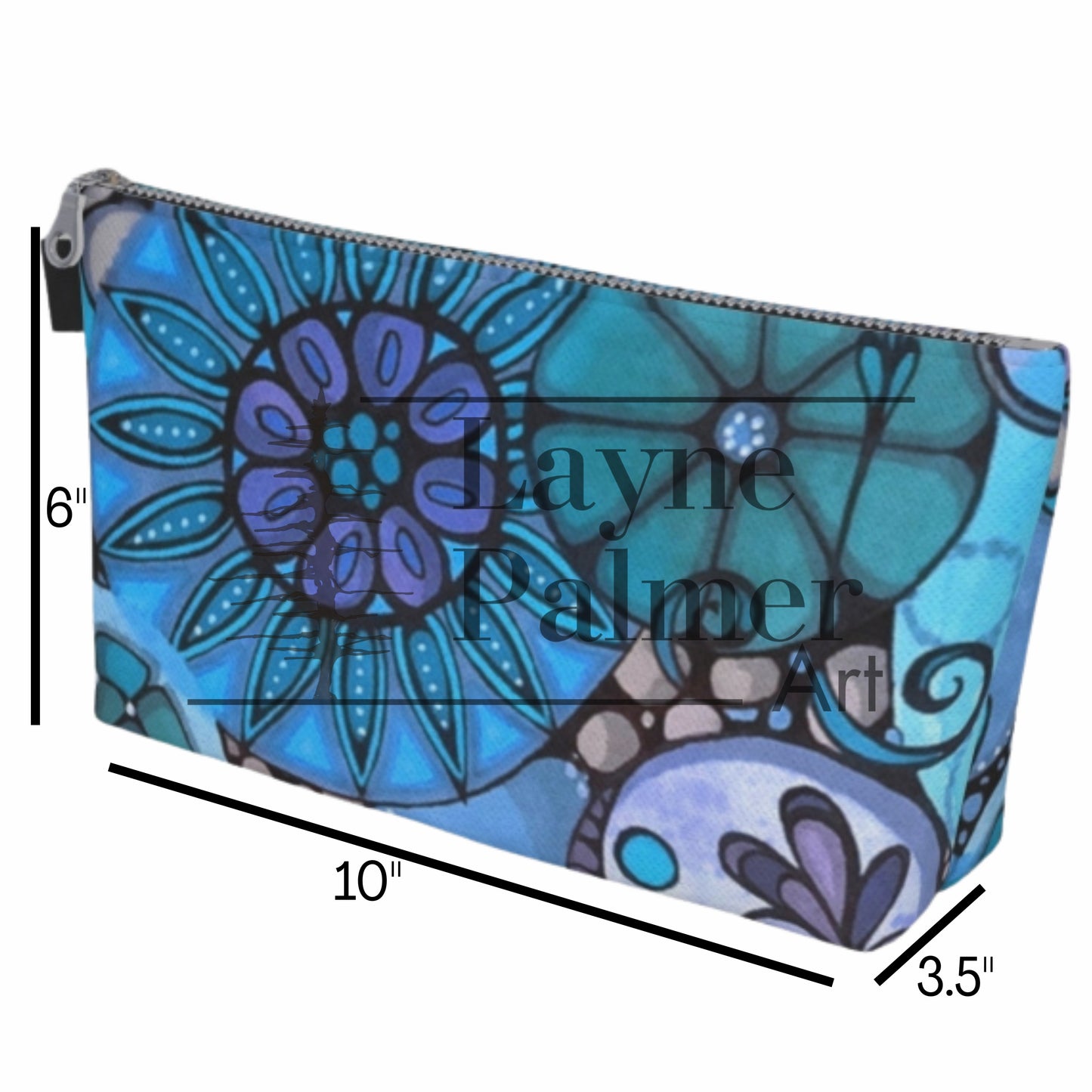 Vibrant Blue Makeup Tote