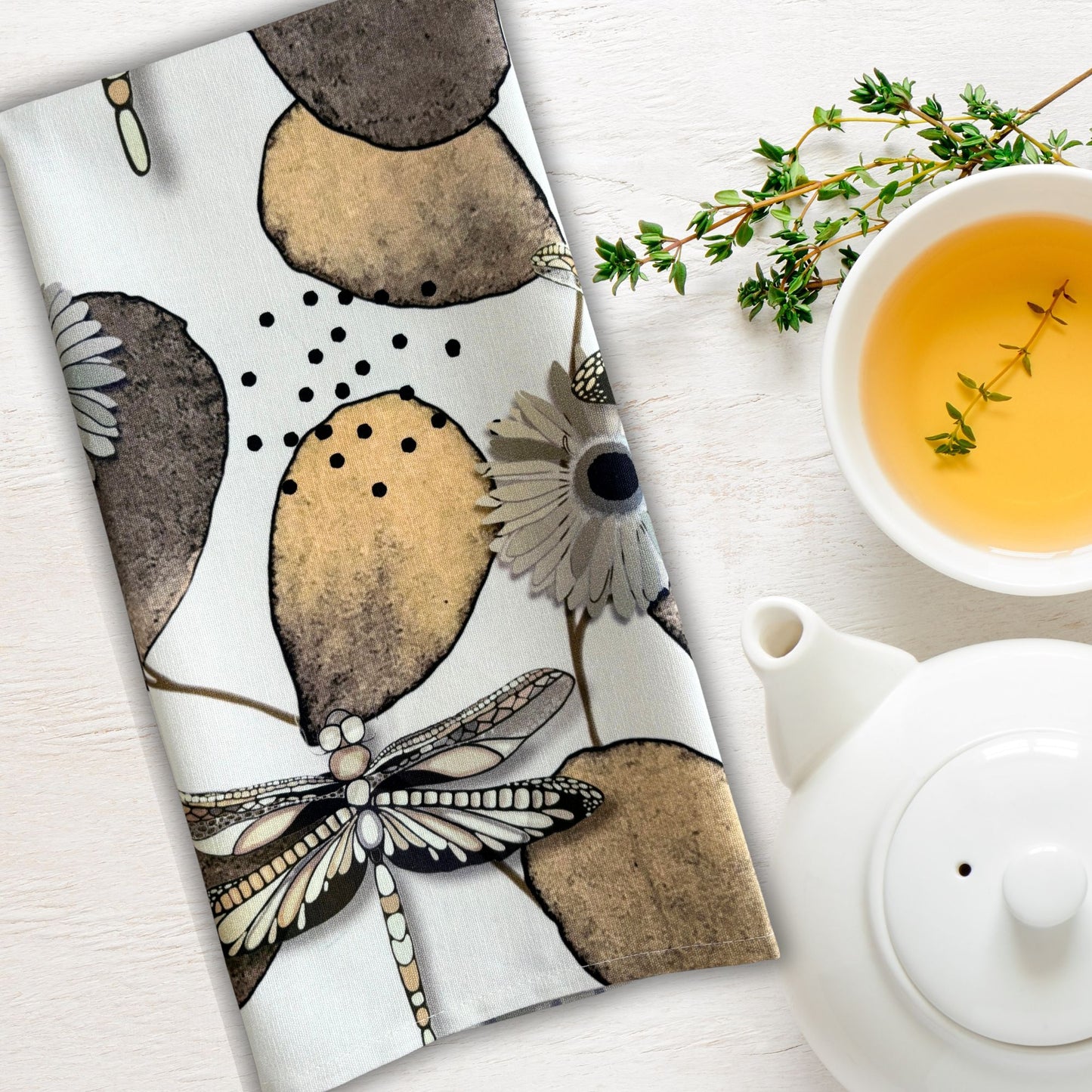 Dragonfly Wisp Tea Towel