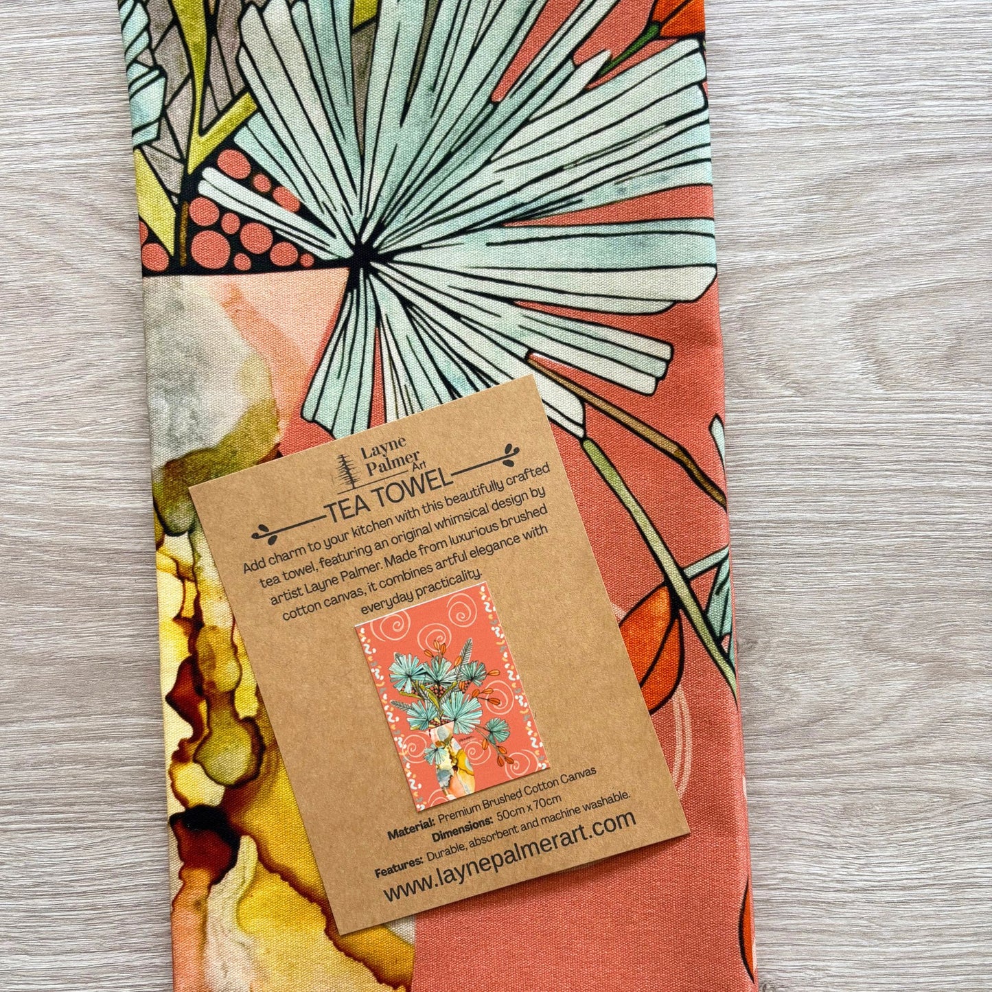 Terracotta Pose Tea Towel