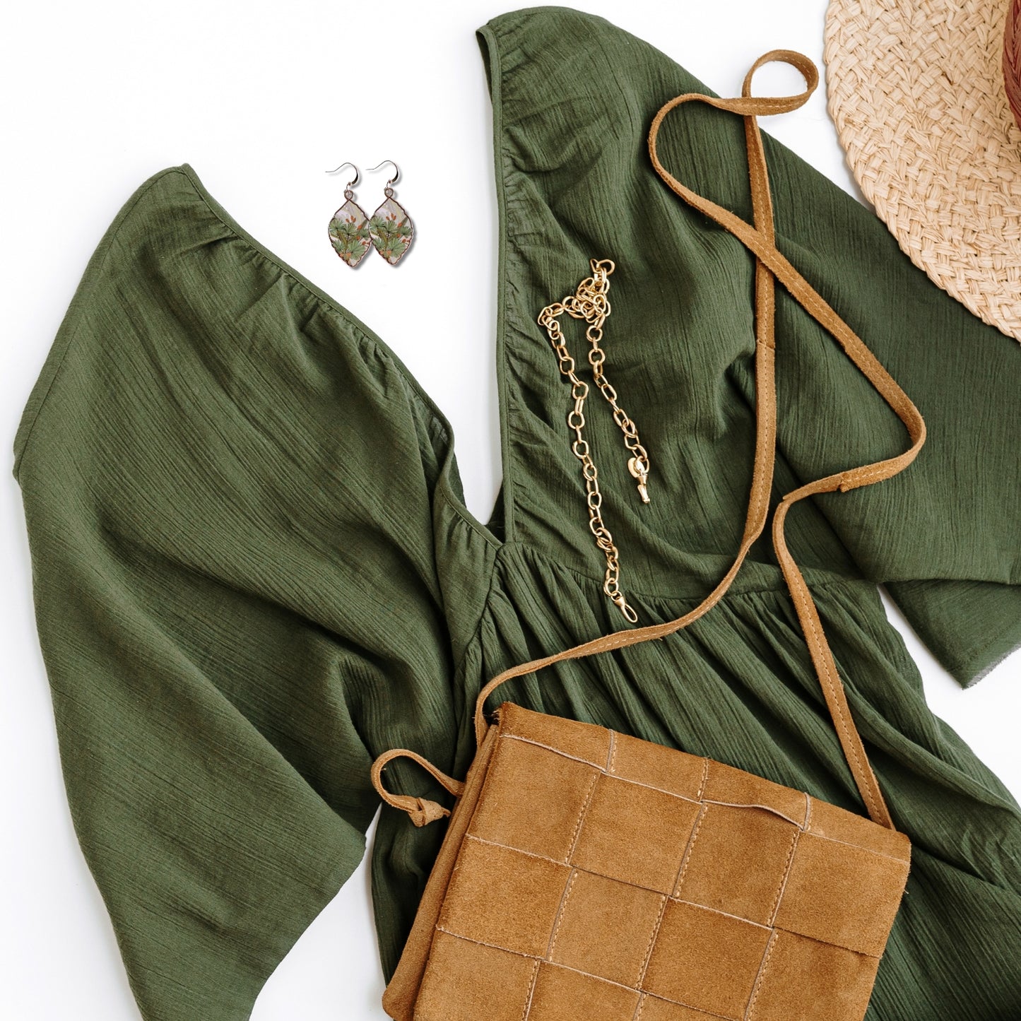 Green Goddess Earrings