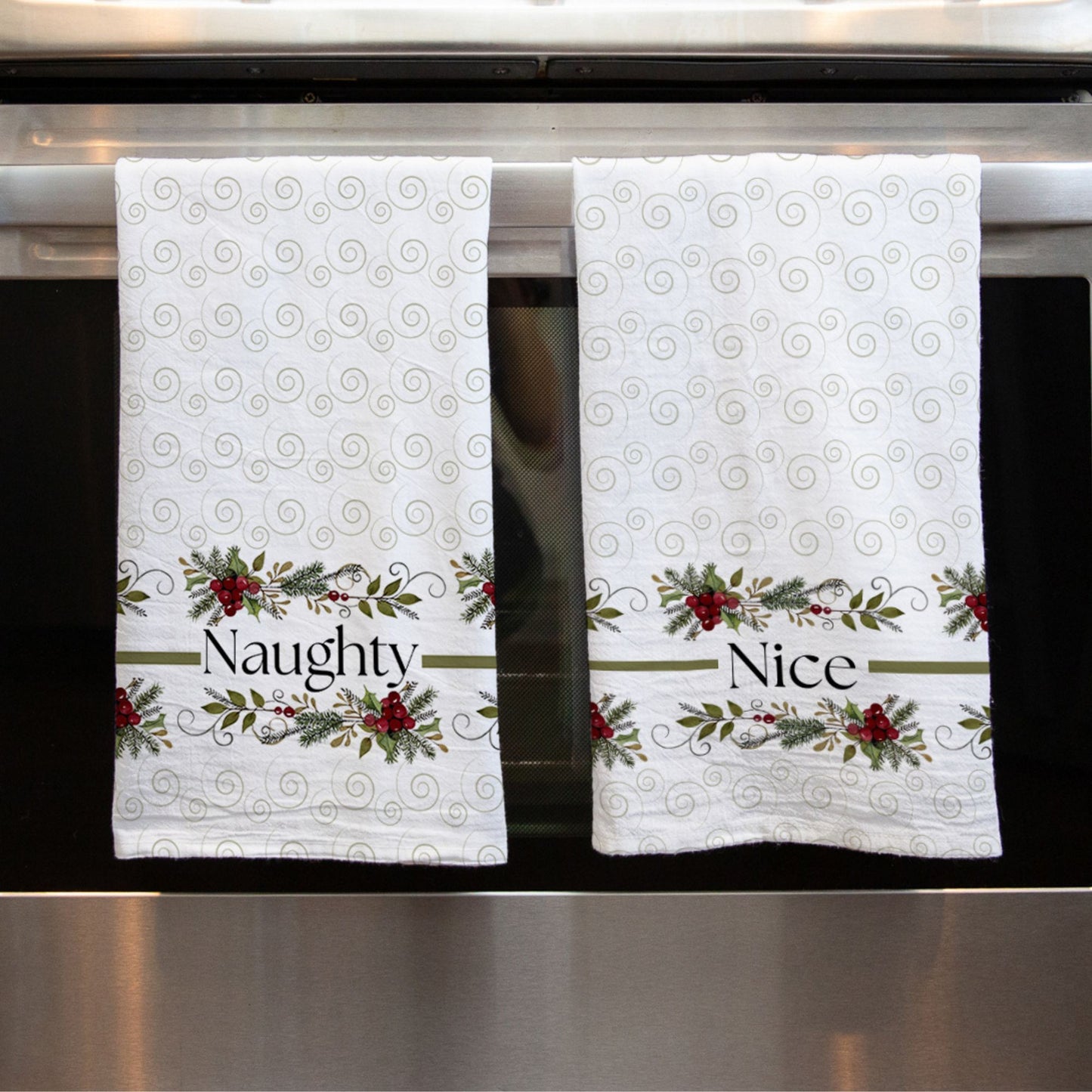 Naughty Nice Tea Towel
