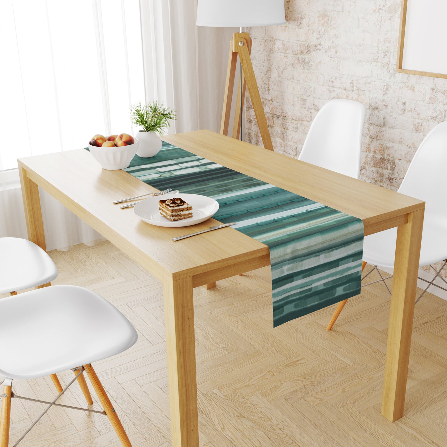 Bamboo Teal Runner