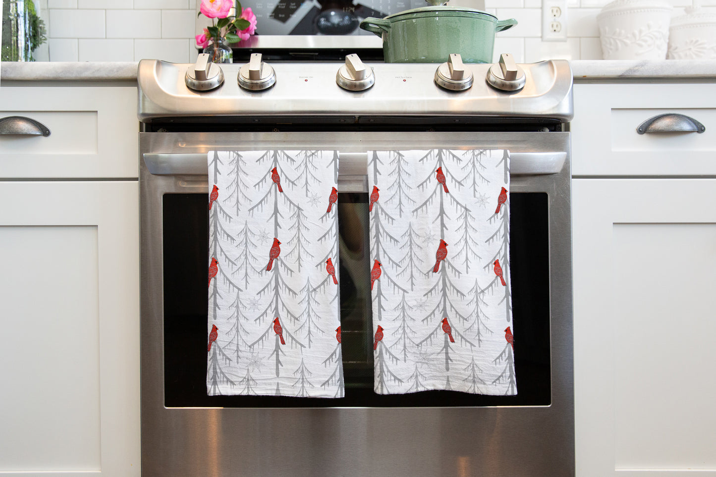 Cardinal Treetop Tea Towel