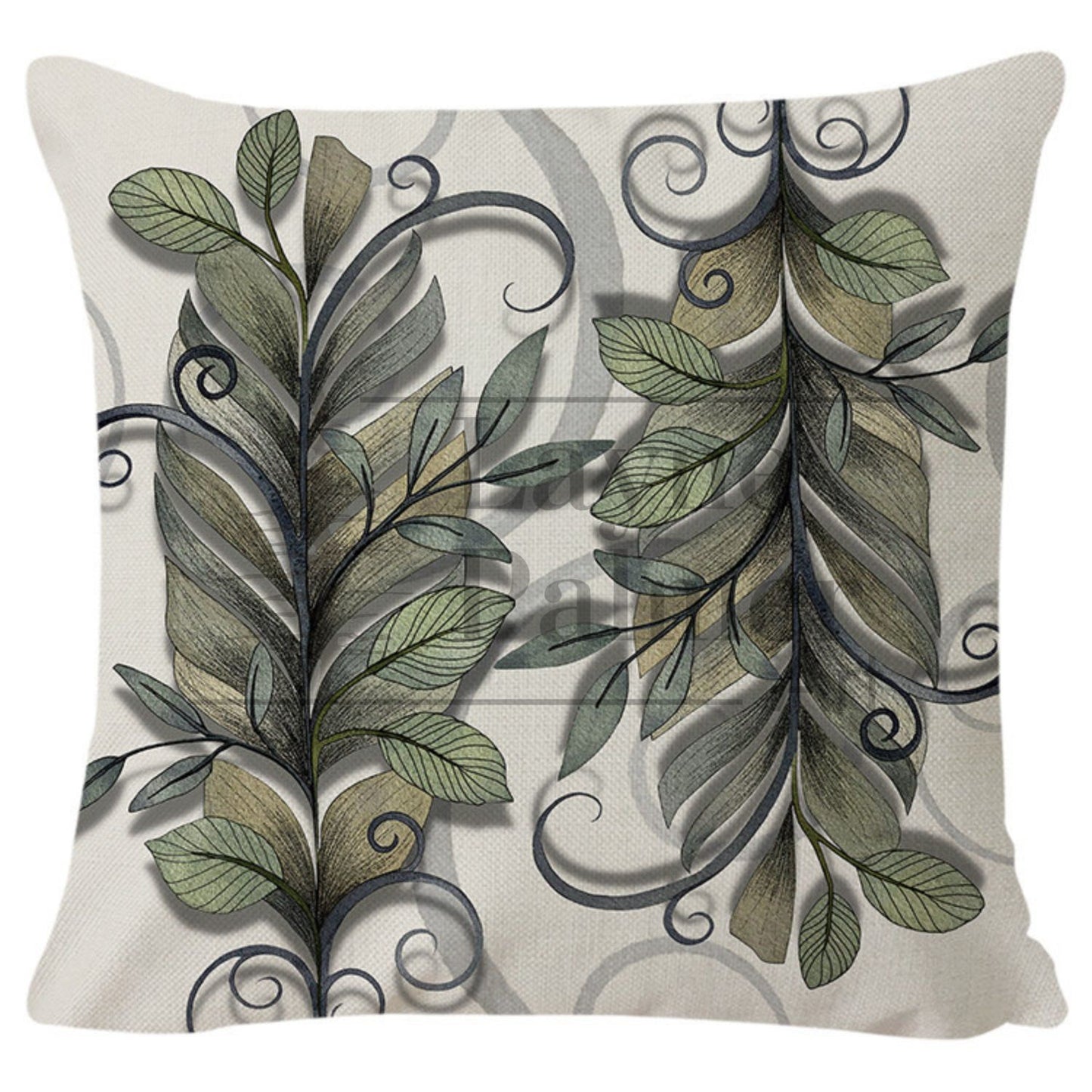 Sage Plume Pillow Cover