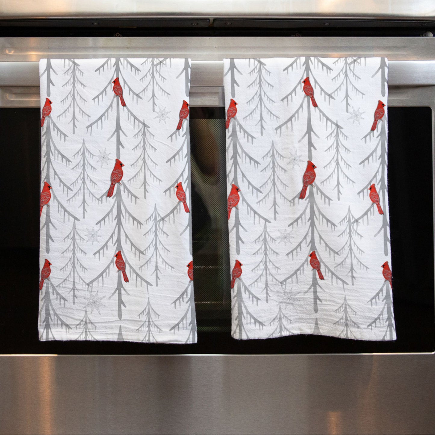 Cardinal Treetop Tea Towel