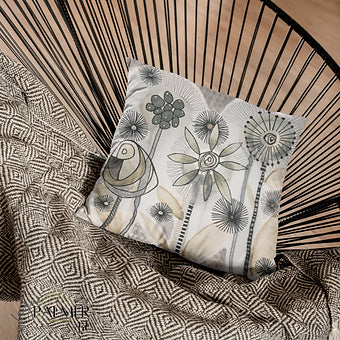 Garden Party Fawn Pillow Cover