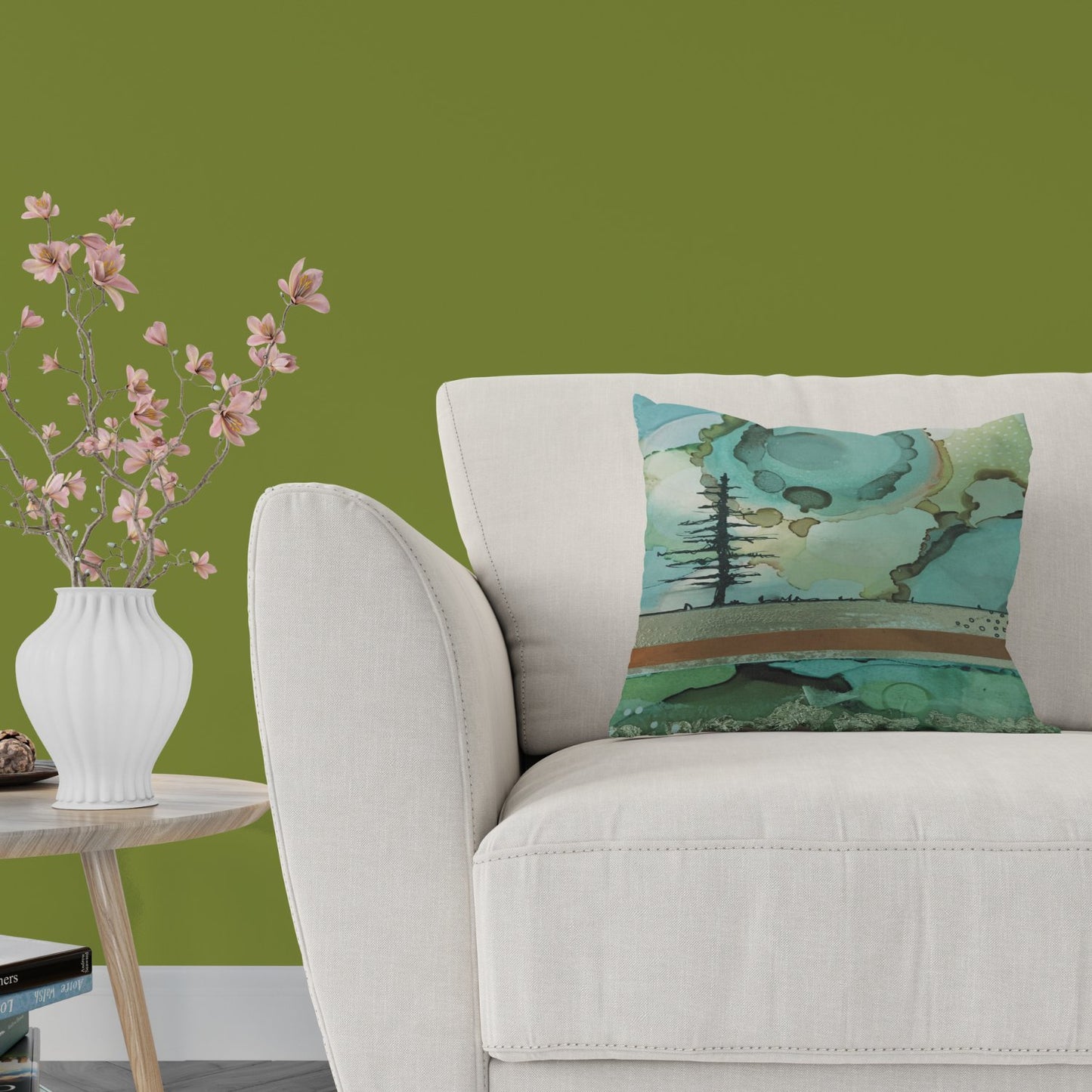 Tundra Burst Tree Pillow Cover