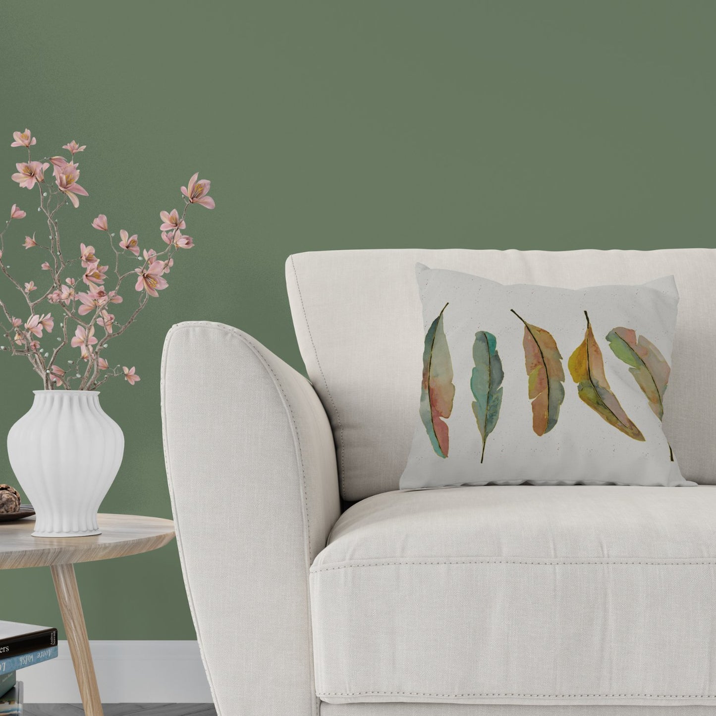 Feather Flint Pillow Cover