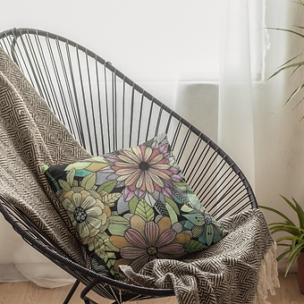 Flower Party Mix Pillow Cover