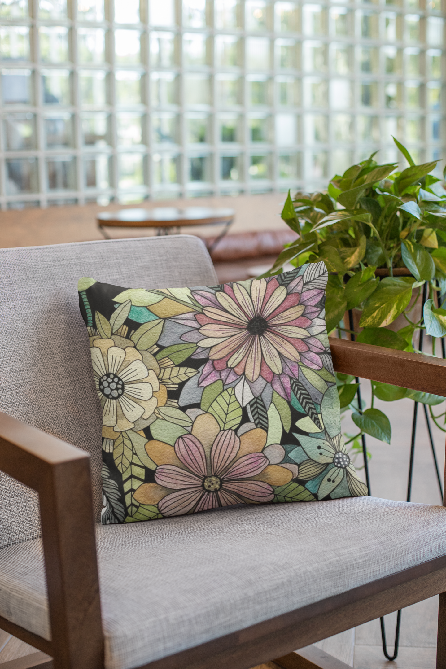 Flower Party Mix Pillow Cover