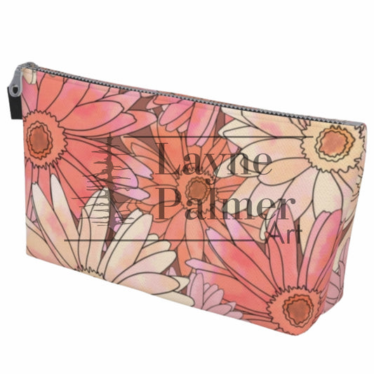 Blushing Daisy Makeup Tote