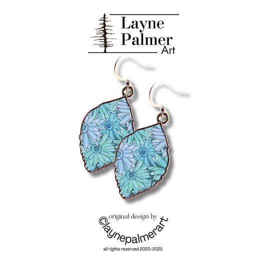 Daisy Blue Earrings