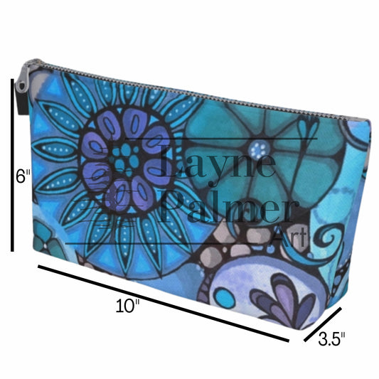 Vibrant Blue Makeup Tote
