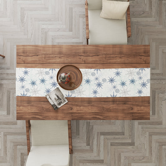 Iced Blue Table Runner