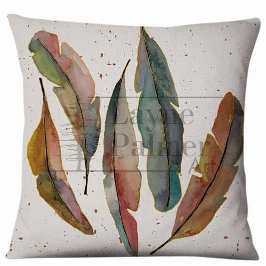 Feather Flint Pillow Cover