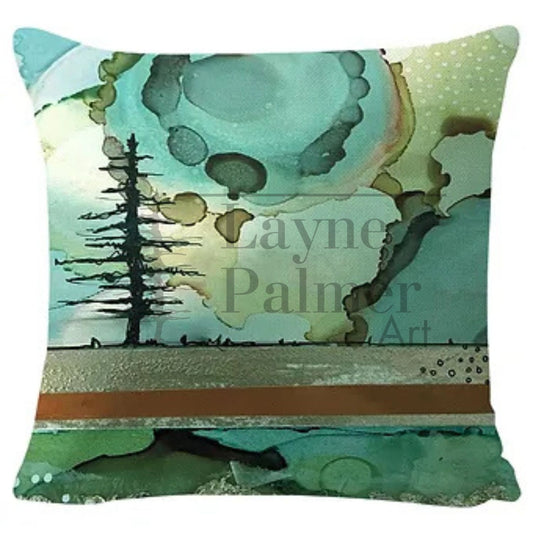 Tundra Burst Tree Pillow Cover