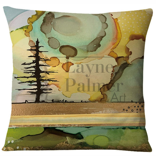 Yellow Burst Pillow Cover