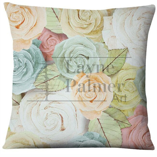 Vintage Rose Pillow Cover