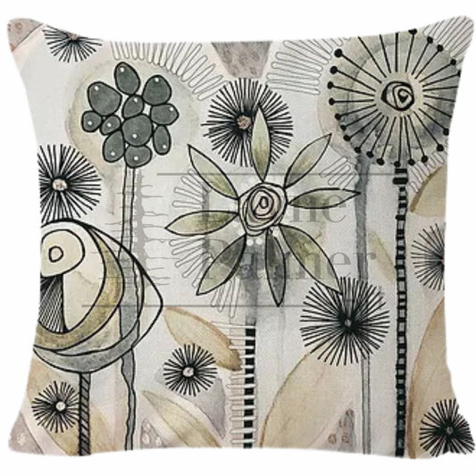 Garden Party Fawn Pillow Cover