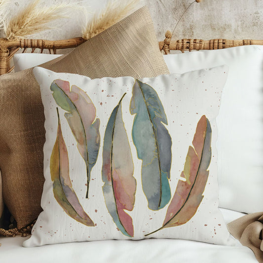 Feather Flint Pillow Cover
