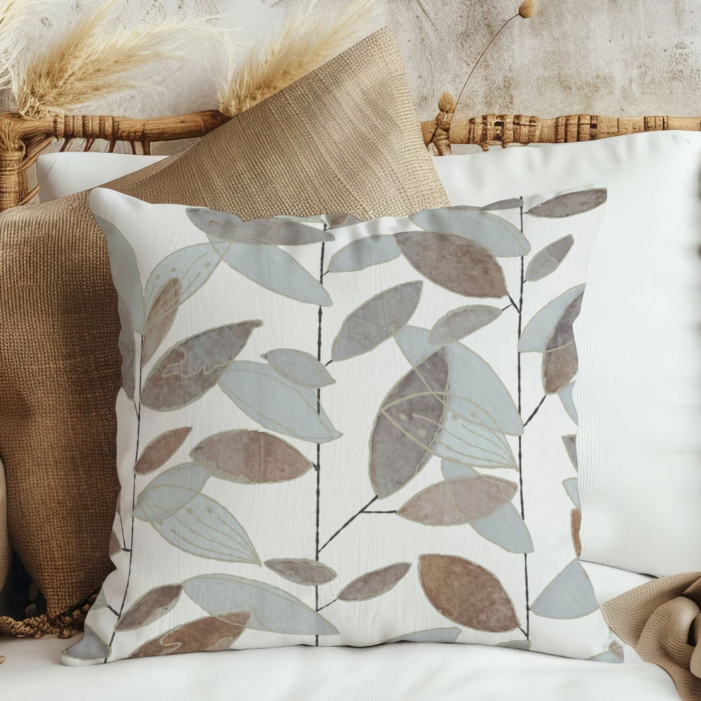 Woodland Blue Pillow Cover