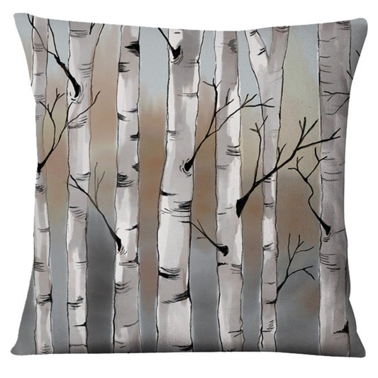 Birch Tree Pillow Cover