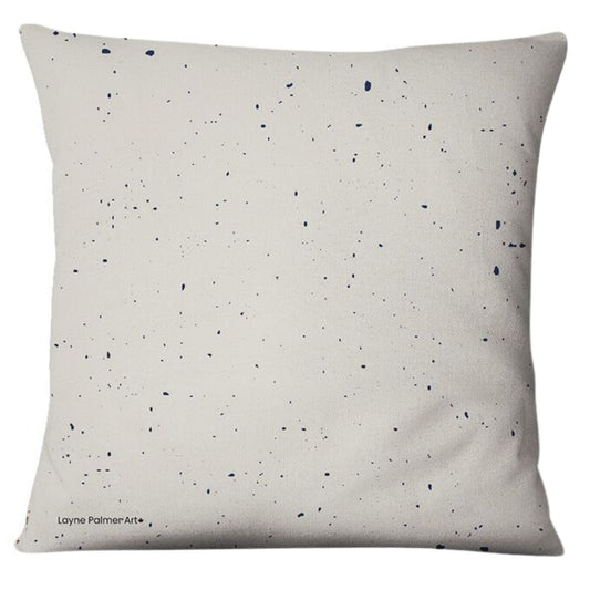 Feather Blue Pillow Cover