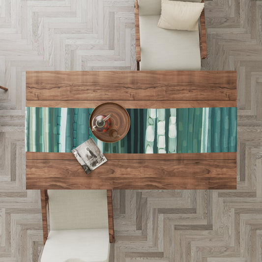 Bamboo Teal Runner