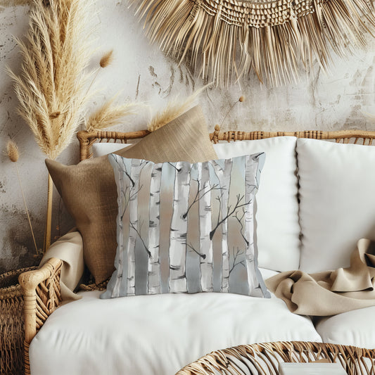 Birch Tree Pillow Cover