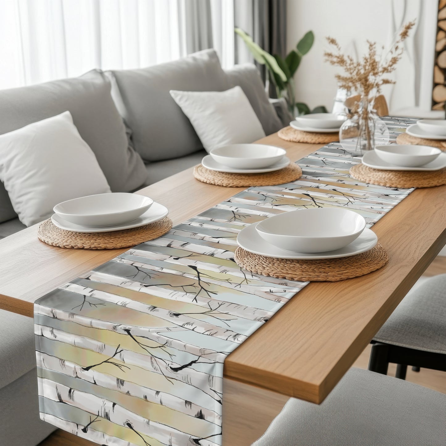 Birch Tree Table Runner