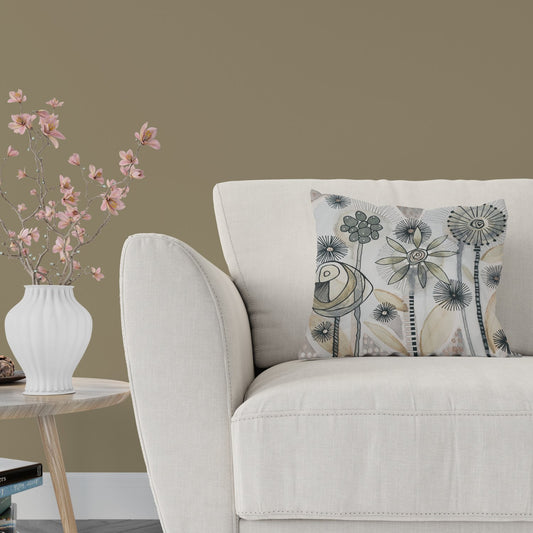 Garden Party Fawn Pillow Cover