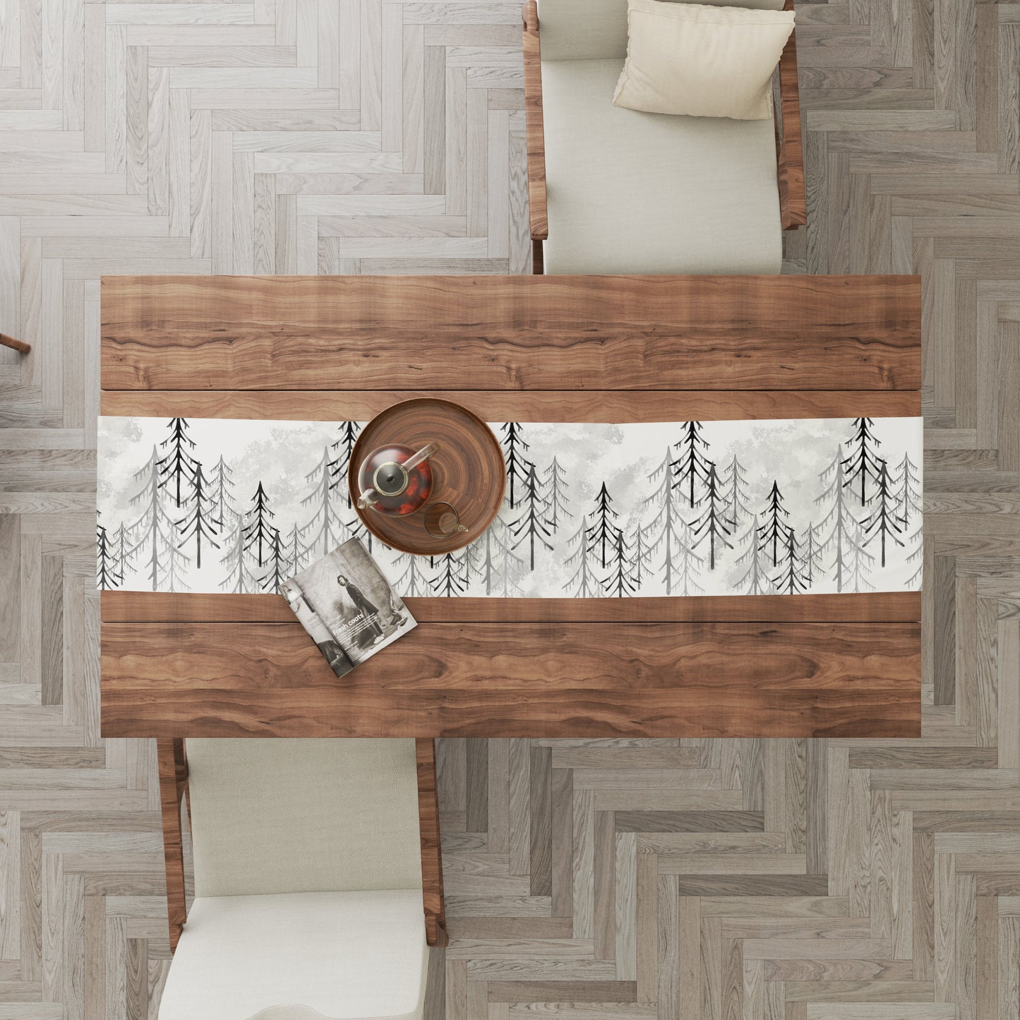 Silent Pine Grey Tree Runner
