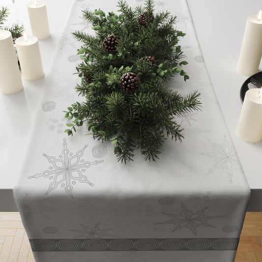 Fawny Snowflakes Table Runner