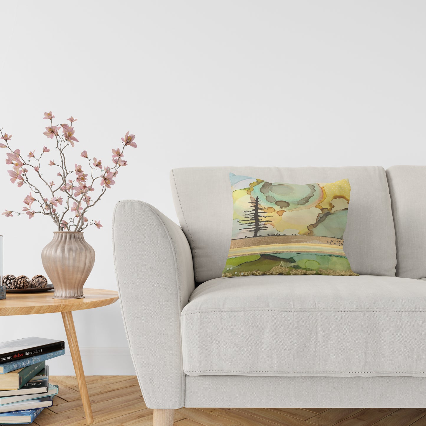 Yellow Burst Pillow Cover